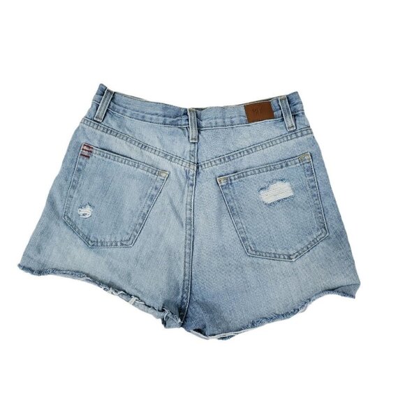 BDG Shorts Womens 28 Blue Denim High Rise Girlfriend‎ Cut Off  Distressed Boho - Picture 6 of 12